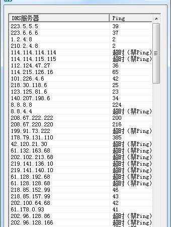 DNS优选工具截图