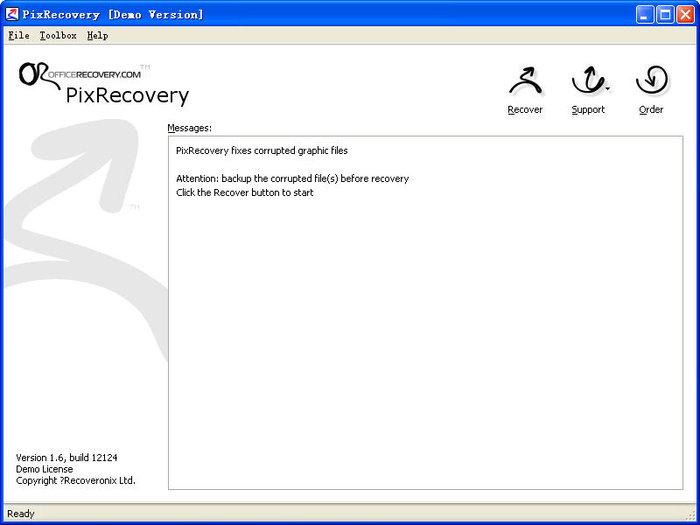图像文件数据恢复软件(PixRecovery) 2.1 正式版 图像文件数据恢复软件(PixRecovery)