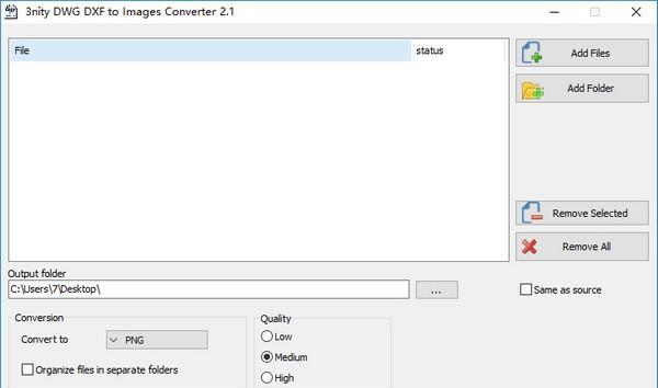 3nity DWG DXF to Images Converter(CAD图纸转图片)截图