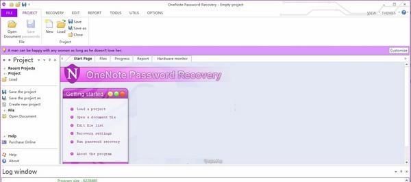 OneNote Password Recovery(密码恢复软件)截图
