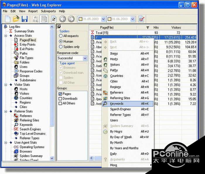 Web Log Explorer Lite 7.6.0截图
