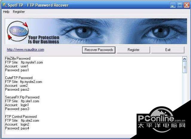 SpotFTP Password截图