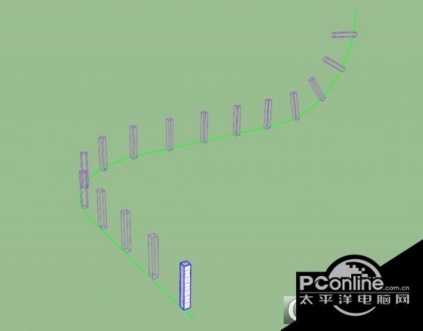 sketchup曲线阵列插件Copy Along Curve截图