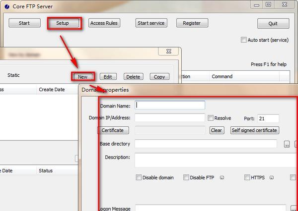 Core FTP Server(FTP服务器)截图