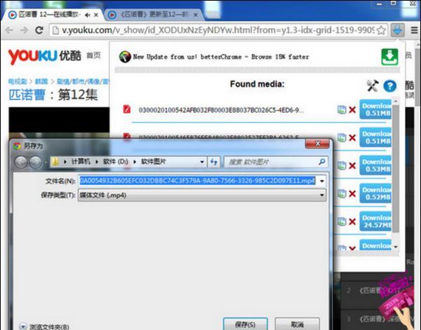 Chrome FVD视频嗅探下载器截图