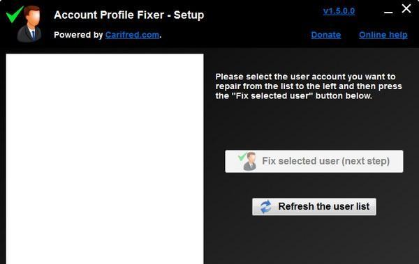 Account Profile Fixer(帐户设定档修复工具)截图