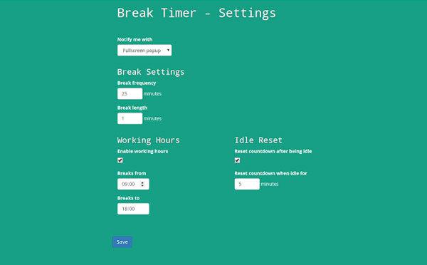 Break Timer定时休息插件截图