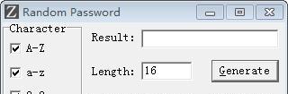 Random Password(随机密码生成工具)截图