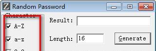 Random Password(随机密码生成工具)截图
