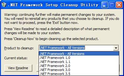 .NET Framework Cleanup Utility截图