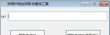 详细IP地址获取与查询工具截图