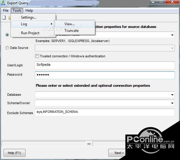 Export Query to Excel for截图