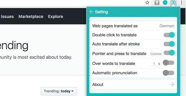 Translate Man(翻译侠)Chrome插件截图