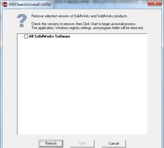 SolidWorks完全清理工具(SWCleanUninstall)截图