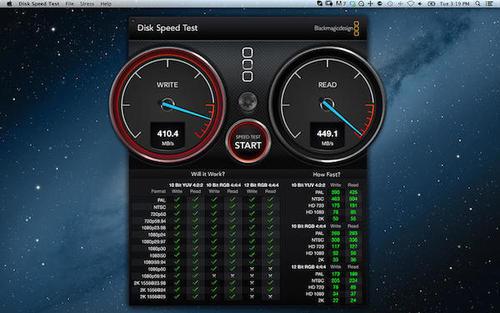 blackmagic disk speed test for mac截图