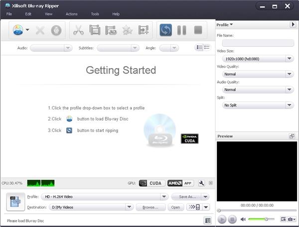 蓝光复制拷贝软件(Xilisoft Blu-Ray Ripper)截图