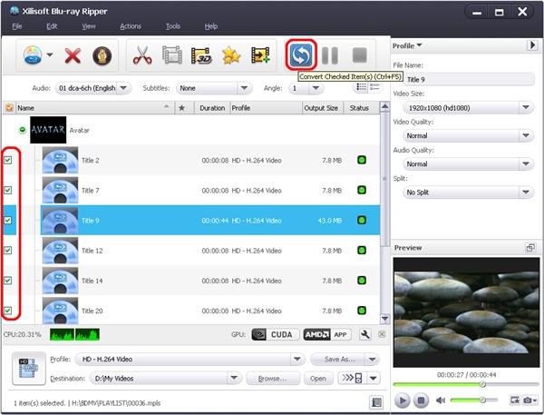 蓝光复制拷贝软件(Xilisoft Blu-Ray Ripper)截图