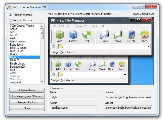 7-Zip Theme Manager截图