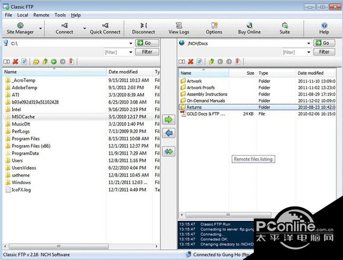 Classic FTP Free FTP截图