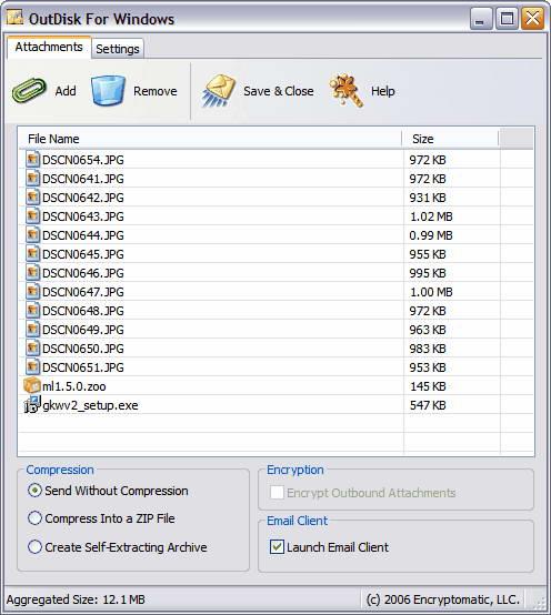 OutDisk FTP for Outlook 4.14.130619截图