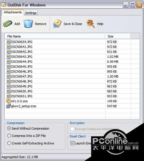 OutDisk FTP for Outlook 4.14.130619截图