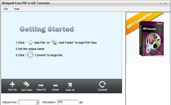4Easysoft Free PDF to GIF Converter(PDF转GIF转换器)