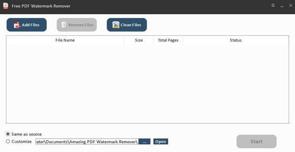 Free PDF Watermark Remover(PDF水印去除工具)