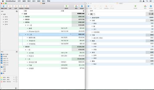 OmniOutliner Mac版截图
