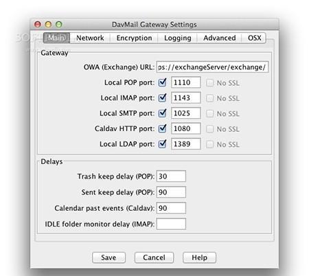 DavMail Mac版截图
