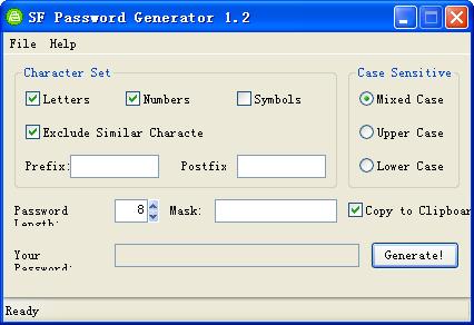 SF Password Generator (安全口令创建)截图