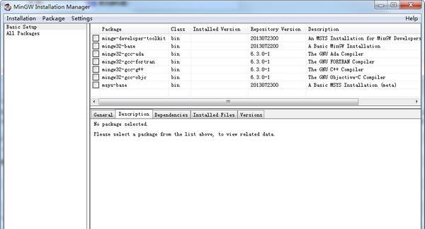 MinGW Installation(MinGW安装管理器) 0.6.2 官方版 MinGW Installation(MinGW安装管理器)