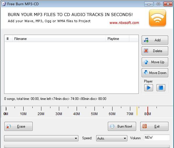 Free Burn MP3-CD(免费MP3刻录软件)