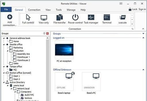 TektonIT remote utilities Viewer(远程桌面软件)截图