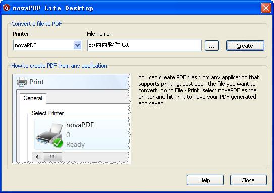 PDF创建工具(novaPDF Lite)截图