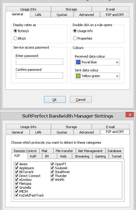 SoftPerfect Bandwidth Manager网络带宽流量管理软件截图