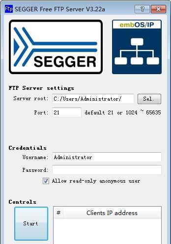 SEGGER free FTP Server
