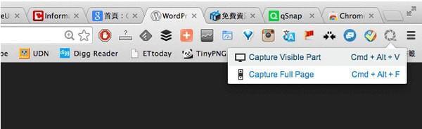 qSnap Chrome插件截图
