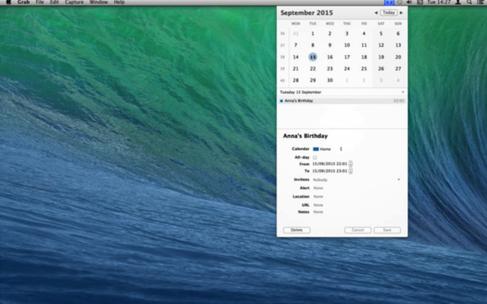 popCalendar for mac截图