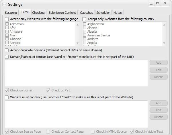 GSA Website Contact(网站信息发送工具)