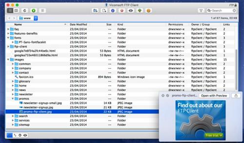 Vicomsoft FTP Client Mac版截图