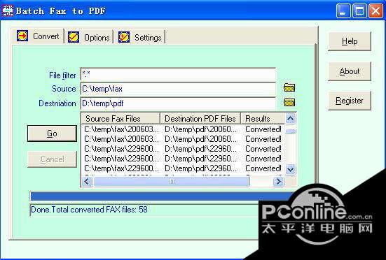 Batch Fax to PDF 3.00 Build截图
