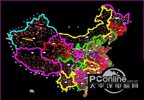 中国地图CAD 完整版 中国地图CAD 完整版