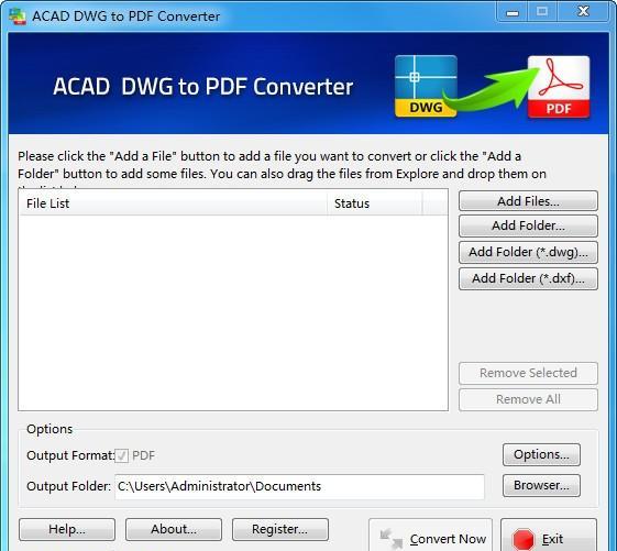 AutoCAD DWG to PDF Converter(文件转换器)截图