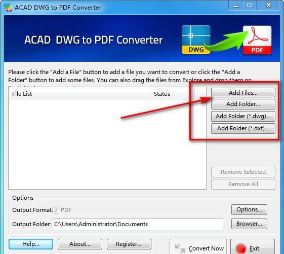 AutoCAD DWG to PDF Converter(文件转换器)截图