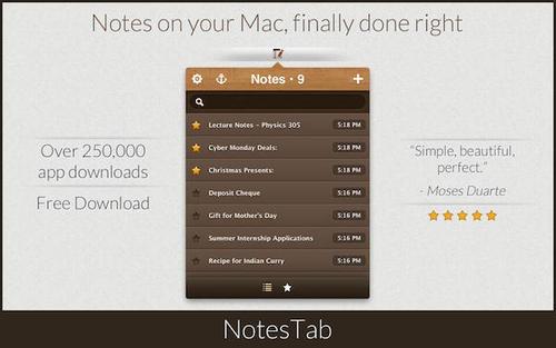 NotesTab for mac截图