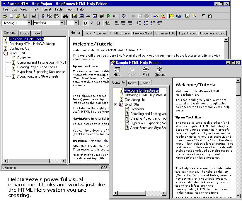 HelpBreeze HTML Help/JavaHelp Edition 3.0截图