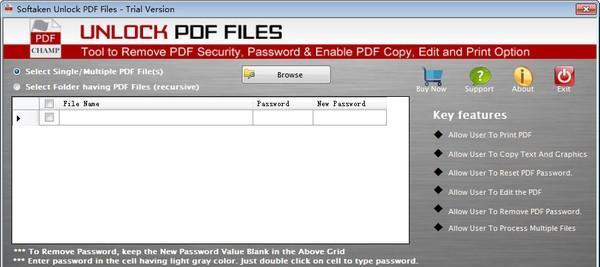 Softaken Unlock PDF Files(PDF解锁工具)