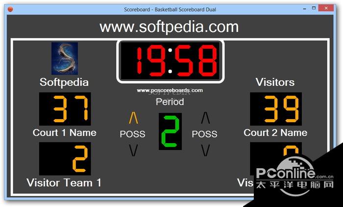 Basketball Scoreboard Dual 2.0.2.0截图