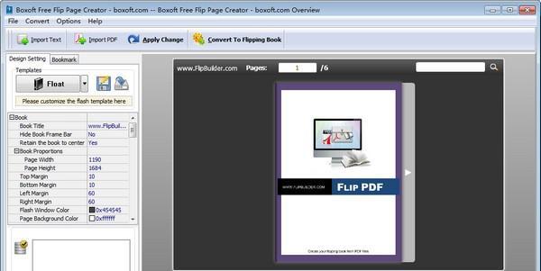 Boxoft Free Flip Page Creator(电子书制作工具)