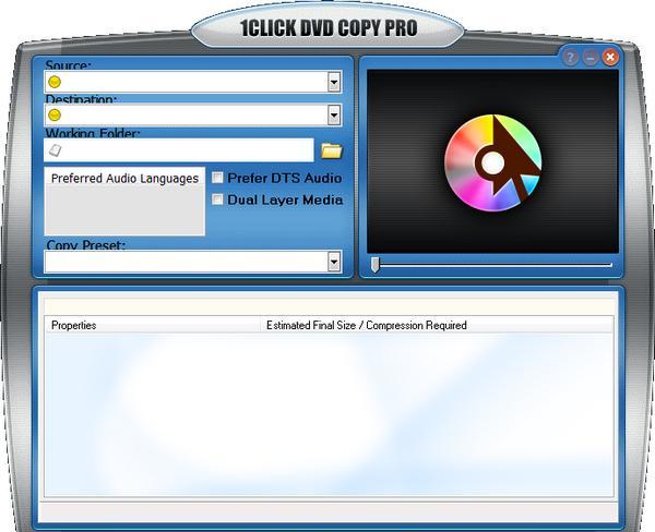 1Click DVD Copy Pro(DVD复制工具)截图